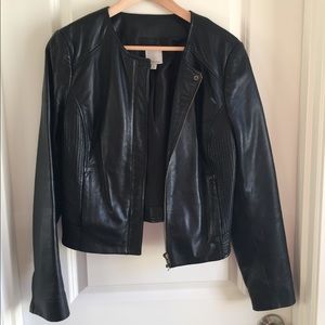 Halogen leather jacket